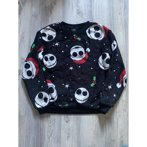 Disney Nightmare Before Christmas Ugly Sweater Size Small 100% Polyester SOFT - Picture 1 of 6